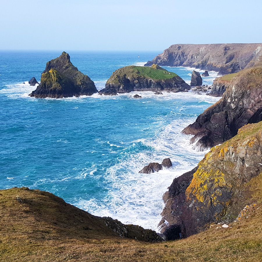 looking across the headland to Kynance Cove