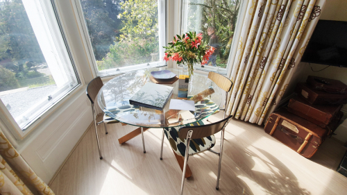 The dining table